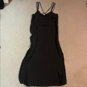Aerie Charcoal Spaghetti Strap Dress